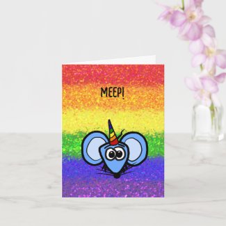 LGBT Glitter Pride Card