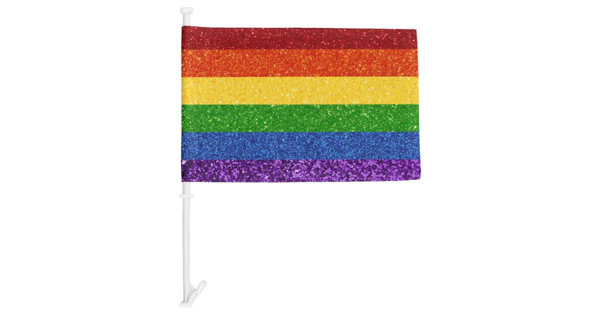 LGBT Glitter Rainbow Pride Flag | Zazzle