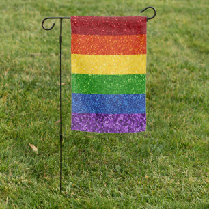 LGBT Glitter Rainbow Pride Flag