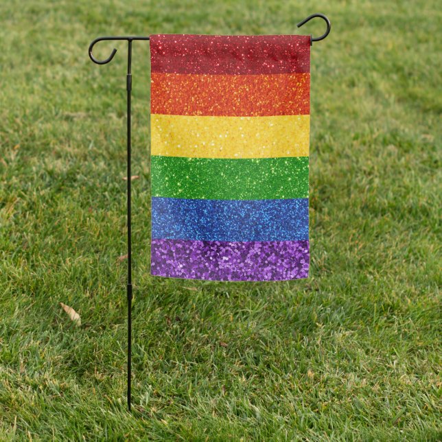 LGBT Glitter Rainbow Pride Flag (In SItu)