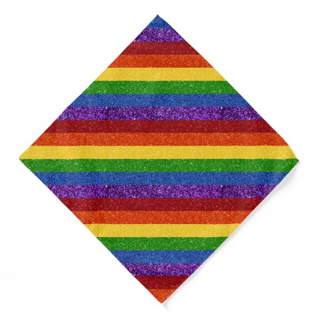 3 Pack) LGBT RAINBOW GAY BANDANNA GAY PRIDE FLAG LGBTQ HANDKERCHIEF Bandana