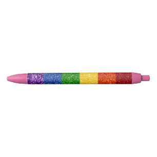 LGBT Glitter Rainbow Pride Flag Pen