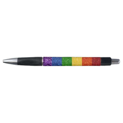 LGBT Glitter Rainbow Pride Flag Pen