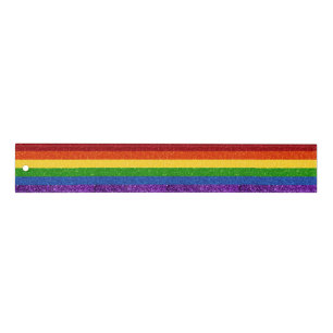 LGBT Glitter Rainbow Pride Flag Ruler
