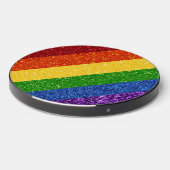 LGBT Glitter Rainbow Pride Flag Wireless Charger (Front 2)