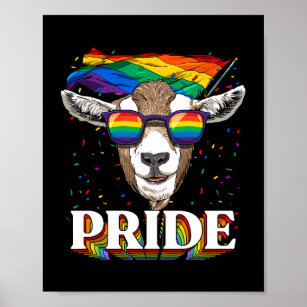 Gay Pride Pug LGBT Dog Sunglasses  Poster for Sale by