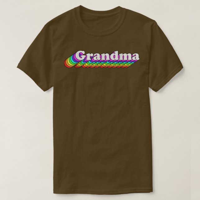 LGBT Grandma Support LGBTQ Equality Rights Human P T-Shirt (Design Front)