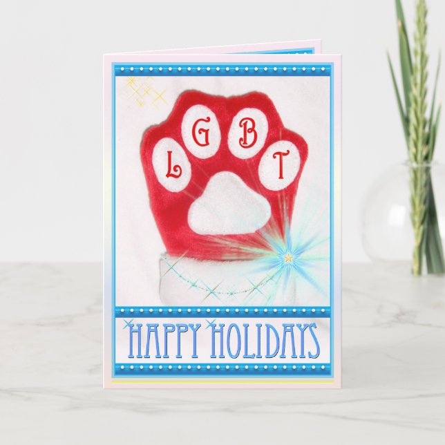 LGBT Happy Holidays Card (Front)