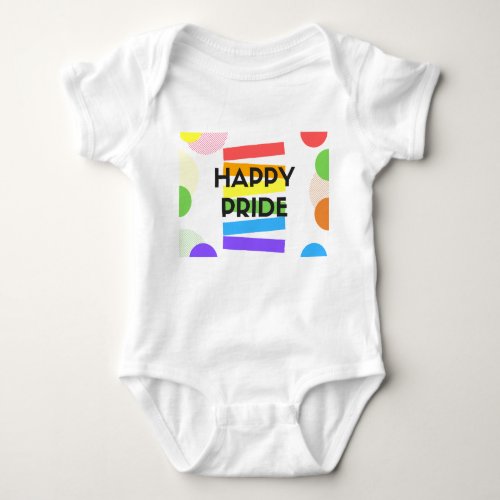 LGBT Happy Pride Baby grow Baby Bodysuit