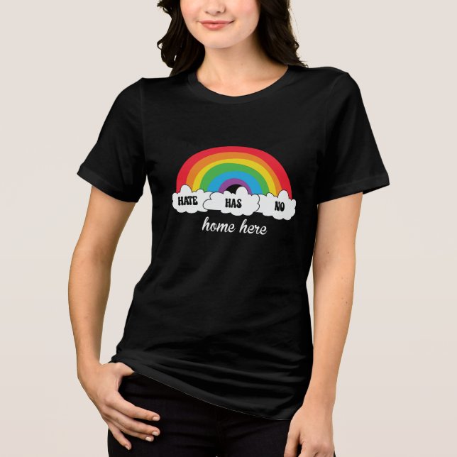 LGBT Hate Has No Home Here Tri-Blend Shirt (Front)