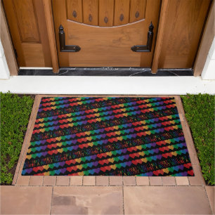 LGBT Heart Retro Be A Decent Human It's Not That Doormat