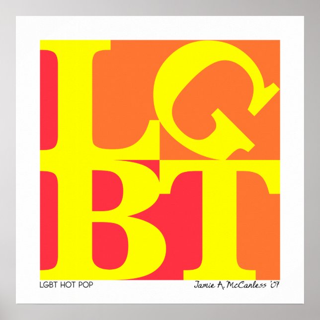 LGBT Hot Pop Poster (Front)