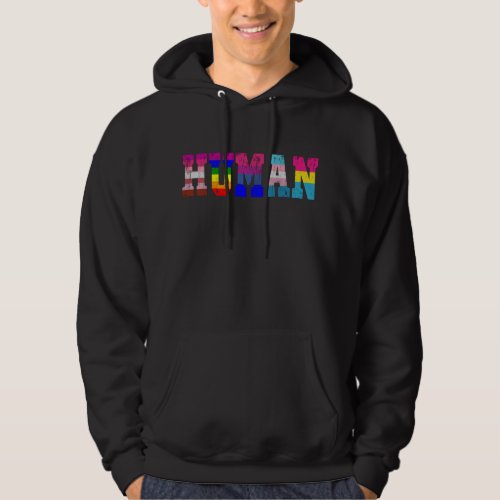 LGBT Human Flag LGBT Pride Month LGBTQ Rainbow Hoodie