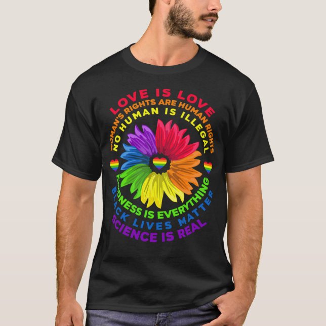LGBT Human Rights Rainbow -standard-scale-4_00x T-Shirt (Front)