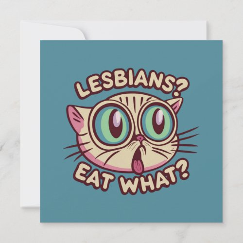 LGBT Humor Lesbians eat what Holiday Card