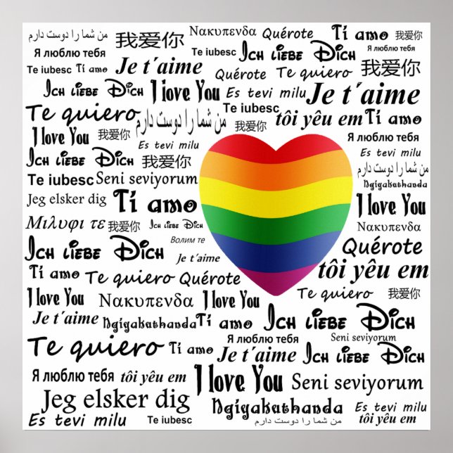 LGBT I Love You Poster (Front)