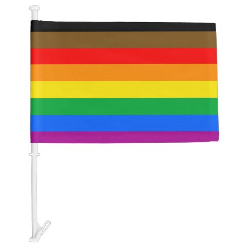 LGBT INCLUSIVE PRIDE People of Color Pride Car Flag