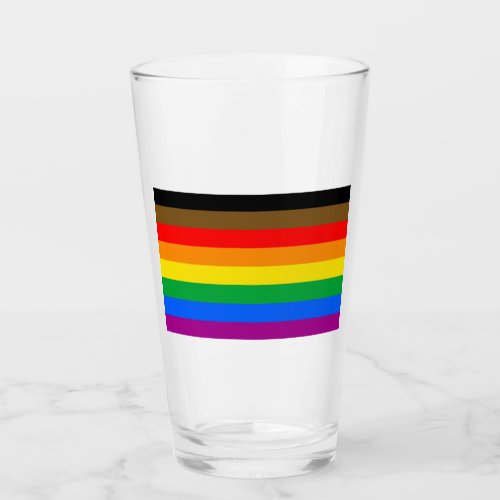 LGBT INCLUSIVE PRIDE People of Color Pride Glass