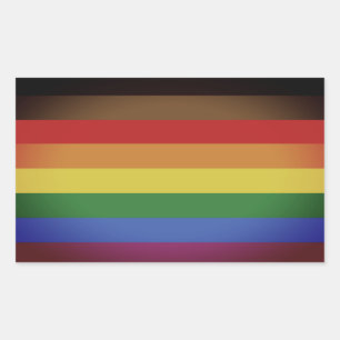 LGBT INCLUSIVE PRIDE (People of Color Pride) Rectangular Sticker
