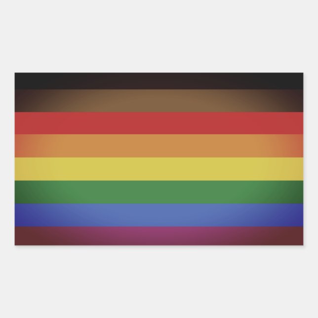 LGBT INCLUSIVE PRIDE (People of Color Pride) Rectangular Sticker (Front)