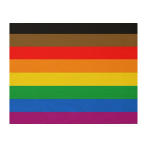 LGBT INCLUSIVE PRIDE People of Color Pride Wood Wall Art