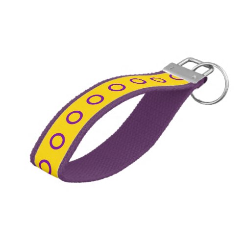 LGBT Intersex Pride Flag Colors Wrist Keychain