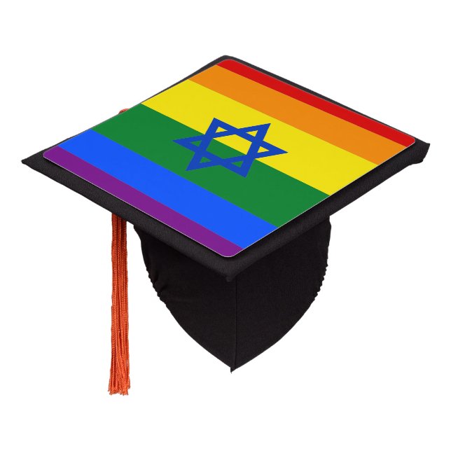 LGBT Israel Graduation Cap Topper (Angled)
