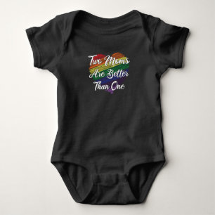 LGBT LBGBTQ Mother Mom Lesbian Gay Gay Marriage Baby Bodysuit