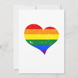 LGBT - Lesbian Gay Bisexual Transgender Heart Invitation