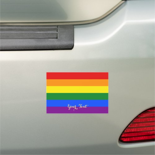 LGBT Lesbian Gay Pride Drive By Parade Rainbow Car Magnet