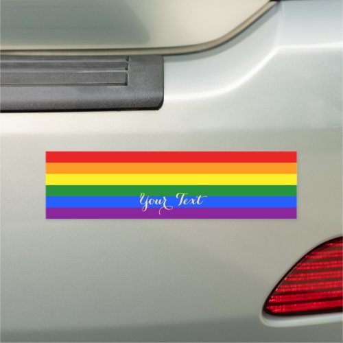LGBT Lesbian Gay Pride Parade Weddings Rainbow Car Magnet