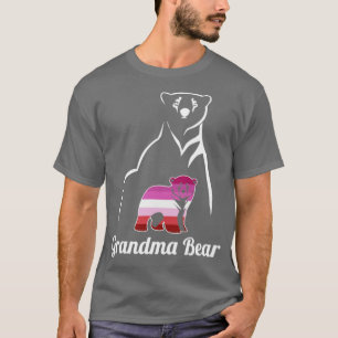 LGBT Lesbian Grandma Bear Lesbian Pride Flag Grand T-Shirt