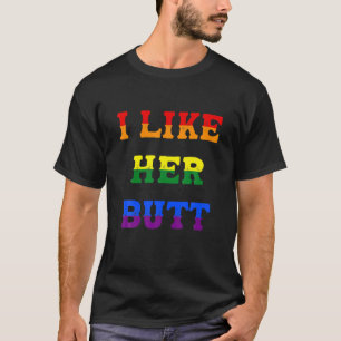 LGBT Lesbian Matching Couples Compliment I Like He T-Shirt