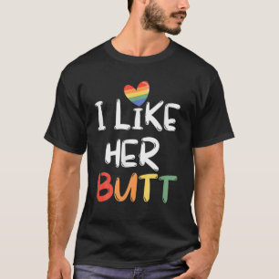 LGBT Lesbian Matching Couples Compliment I Like He T-Shirt