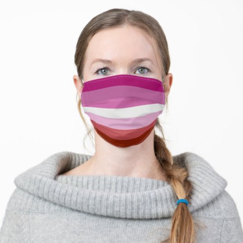 LGBT Lesbian Pride Flag Adult Cloth Face Mask