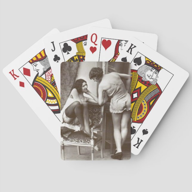 LGBT Lesbian Vintage Design Deck of Playing Cards (Back)