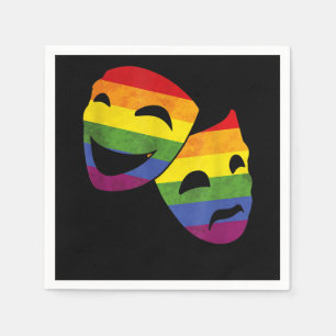 LGBT LGBTQ Queer Actor Actress Rainbow Theatrical Napkins