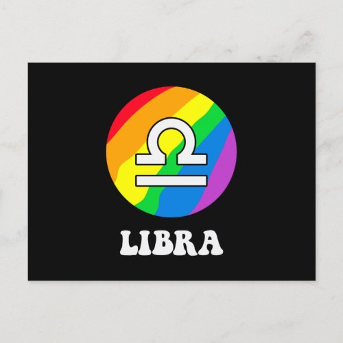 Lgbt Libra Postcard