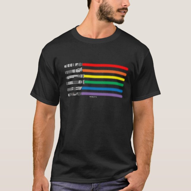 LGBT light saber gift T-Shirt (Front)