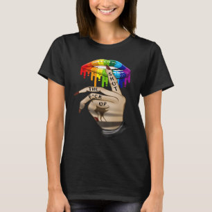 LGBT Lip Shut The Fck Up Dripping Rainbow T-Shirt