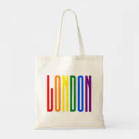 Rainbow Pride Tote Bag LGBTQ Gay Flag 100% Cotton Shopping Bag