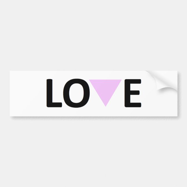 LGBT Love Bumper Sticker (Front)