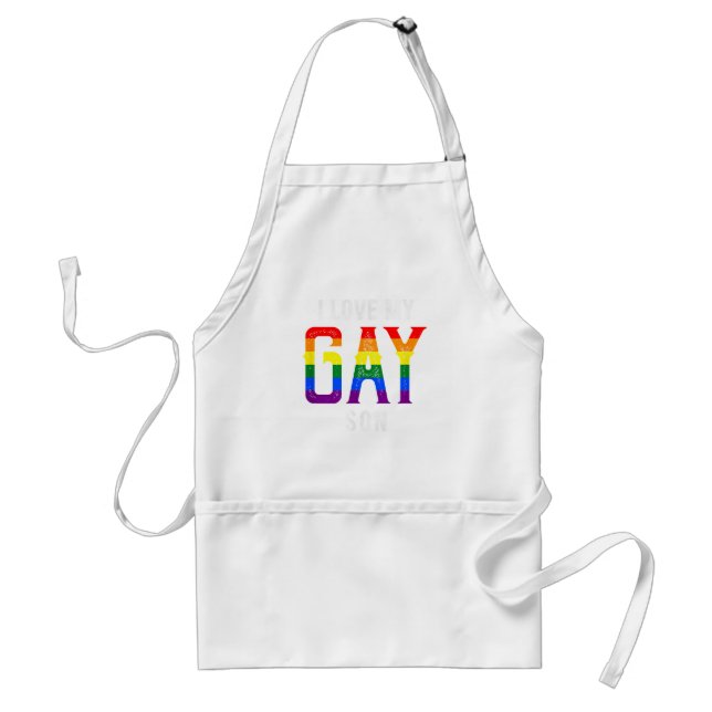 LGBT Love Gay Son - Gay Pride Outfit Gay Pride Par Adult Apron (Front)