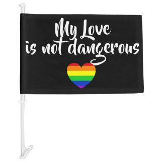 #LGBT #love #pride #gay #lesbian #freedom #parade Car Flag