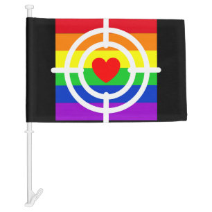 #LGBT #love #pride #gay #lesbian #freedom #parade Car Flag