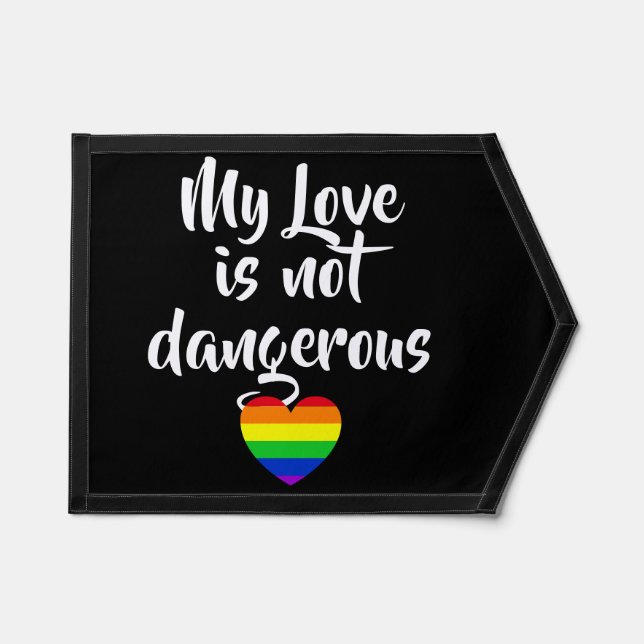 #LGBT #love #pride #gay #lesbian #freedom #parade Pennant (Front)