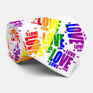 LGBT Love Text Tie