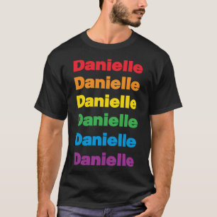 LGBT Lovely Lesbian Danielle Name Fitted T-Shirt