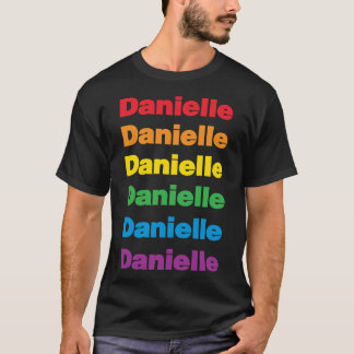 LGBT Lovely Lesbian Danielle Name Fitted T-Shirt