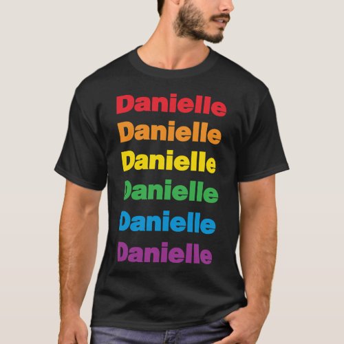 LGBT Lovely Lesbian Danielle Name  Fitted T_Shirt